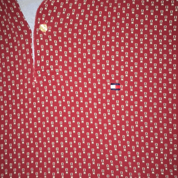 Vintage Nineties Tommy Hilfiger all over Logo Polo - Picture 2 of 3